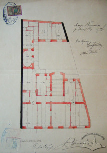 Original design drafts. Plan of the 2nd floor