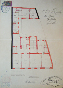 Original design drafts. Plan of the 3rd floor
