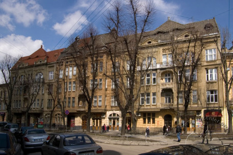 Вул. Левицького, 11-15. Вигляд будинків з півдня