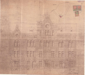 The realized facade design from 1909
