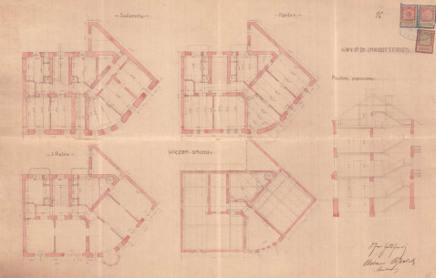 Floor plans from the 1909 project
