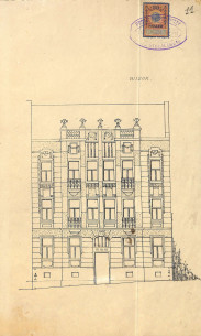 Main elevation from the original 1911 project