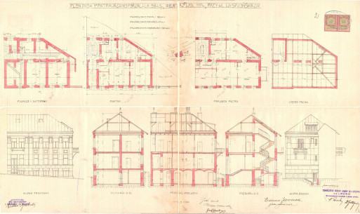 Оригінальний проєкт будинку з 1909 року