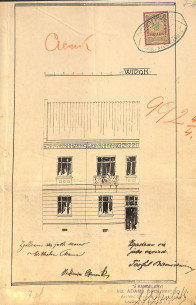 Main elevation. The original 1908 project