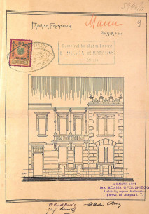 Main elevation from the original 1908 project