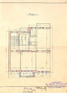 First floor plan from the original 1908 project