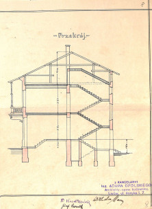 Cross-section from the original 1908 project
