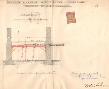 Проект заміни склепіння. 1906 р.