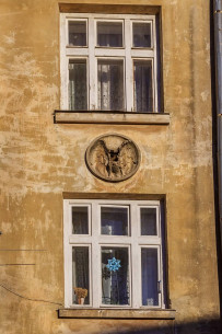 Vul. Promyslova, 33. Building constructed for tram depot workers. Detail