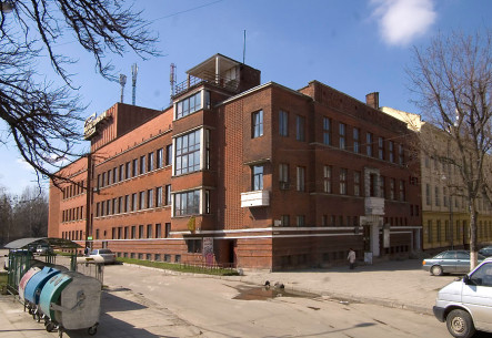 Vul. Kushevycha, 1. Former Community Workers' House. A general view from the south-eastern side