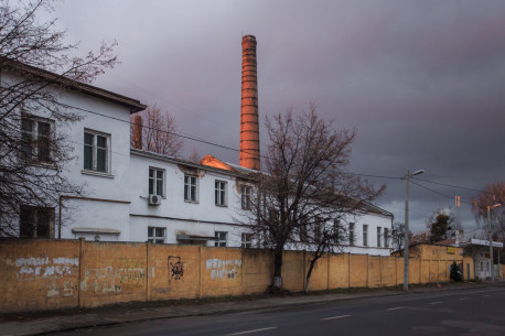 Vul. Khmelnytskoho. Around this place, the Zygmunt Rucker's factory was located in Interwar period