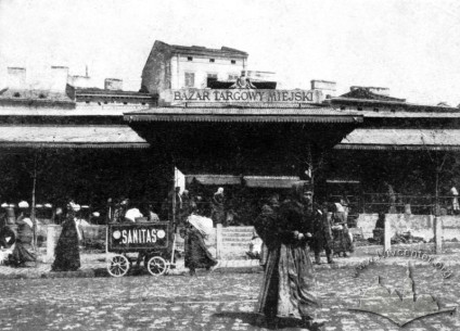 Market building on pl. Krakowski (now pl. Osmomysla) in 1900-19010s
