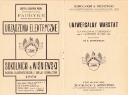 Advertising brochure of the Sokolnicki & Wiśniewski company products.
